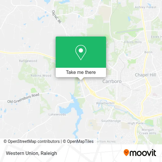 Western Union map