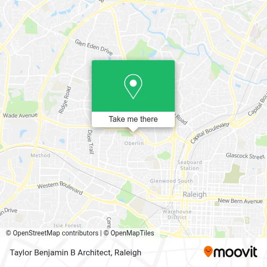 Taylor Benjamin B Architect map