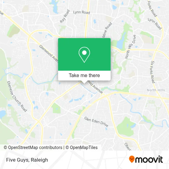 Five Guys map