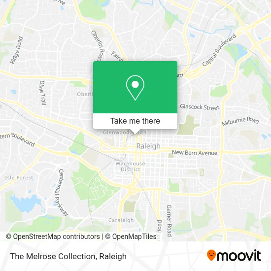 The Melrose Collection map