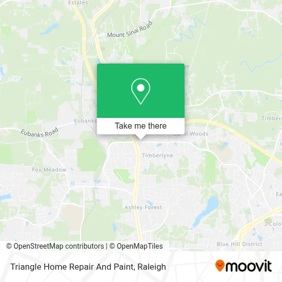 Triangle Home Repair And Paint map