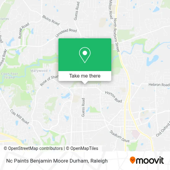 Nc Paints Benjamin Moore Durham map
