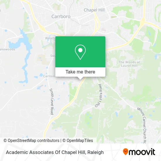 Academic Associates Of Chapel Hill map