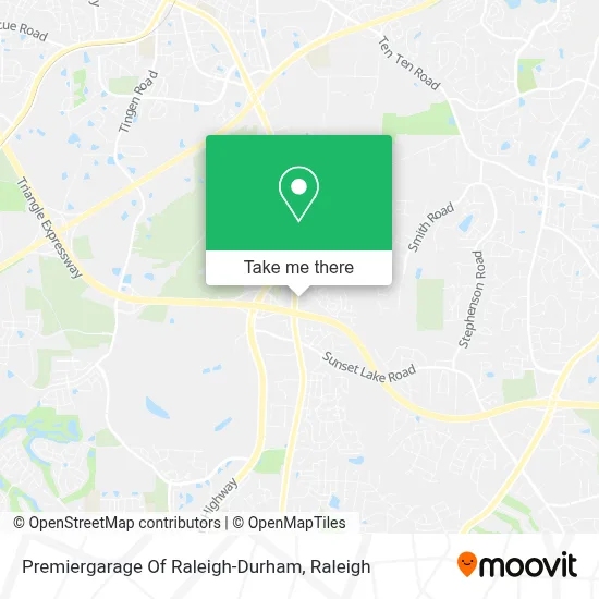 Premiergarage Of Raleigh-Durham map