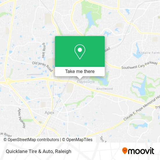 Quicklane Tire & Auto map