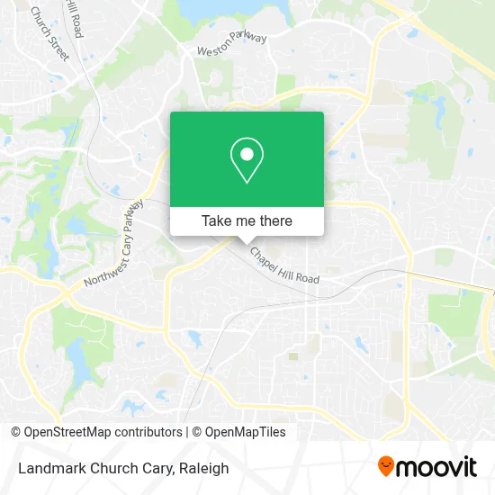 Landmark Church Cary map