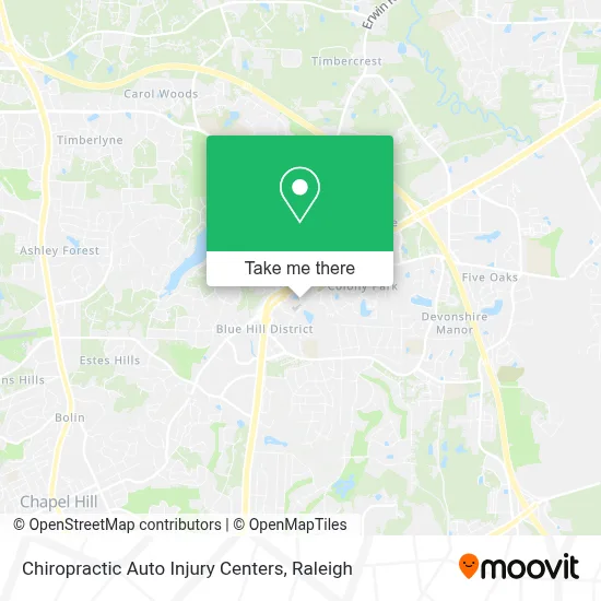 Chiropractic Auto Injury Centers map