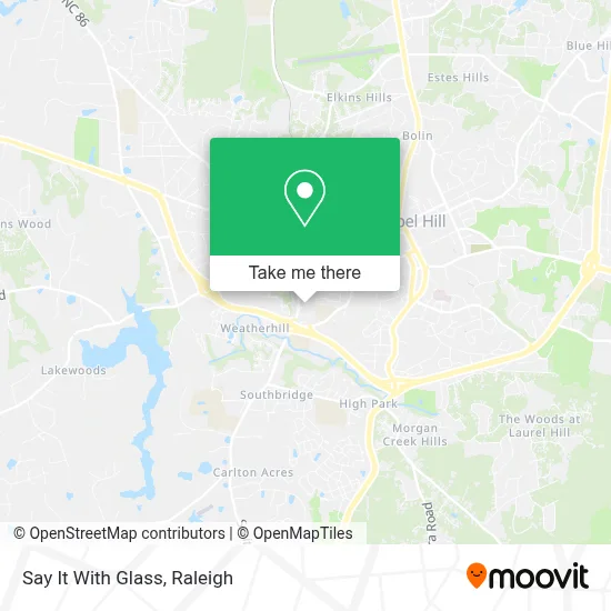 Say It With Glass map