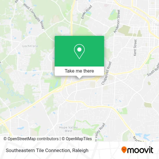 Southeastern Tile Connection map