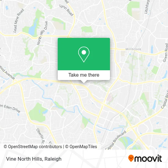 Vine North Hills map