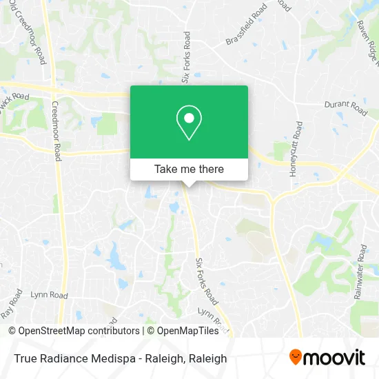 True Radiance Medispa - Raleigh map