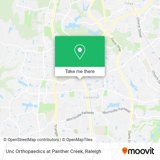Unc Orthopaedics at Panther Creek map