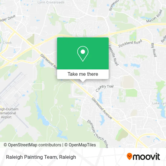 Raleigh Painting Team map