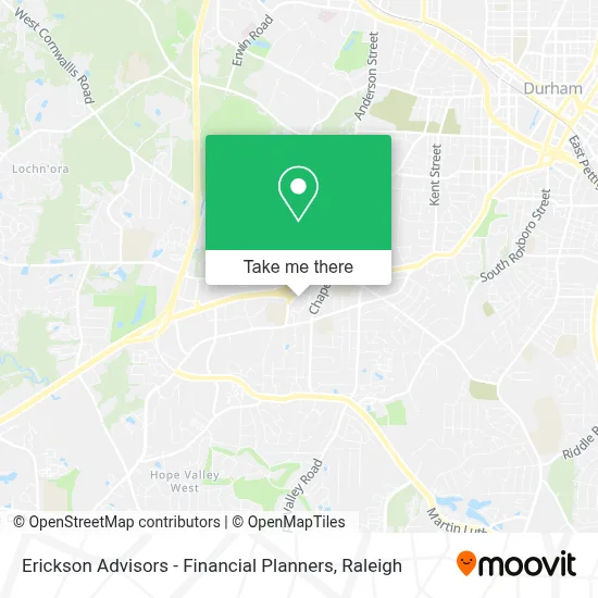 Erickson Advisors - Financial Planners map