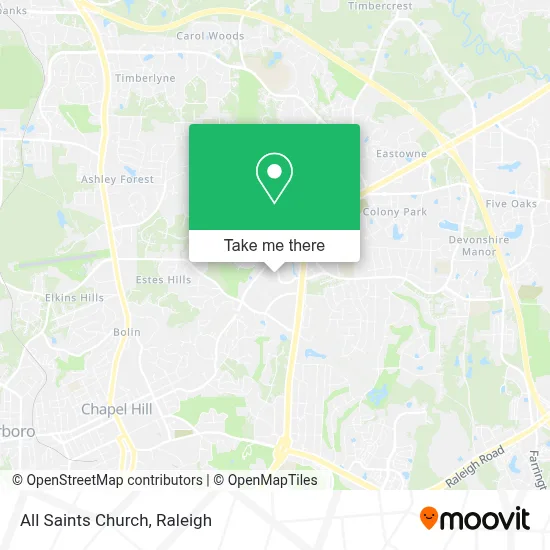 All Saints Church map