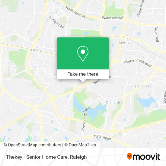 Thekey - Senior Home Care map