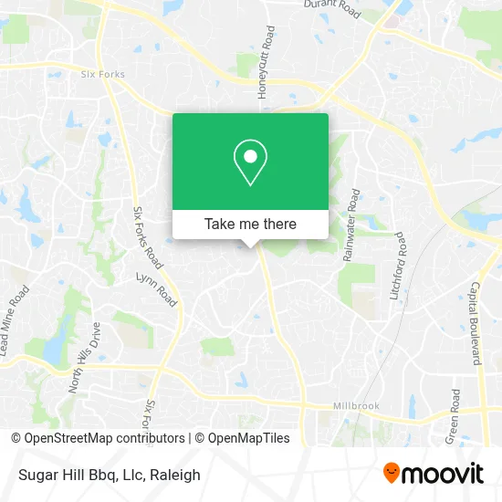 Sugar Hill Bbq, Llc map
