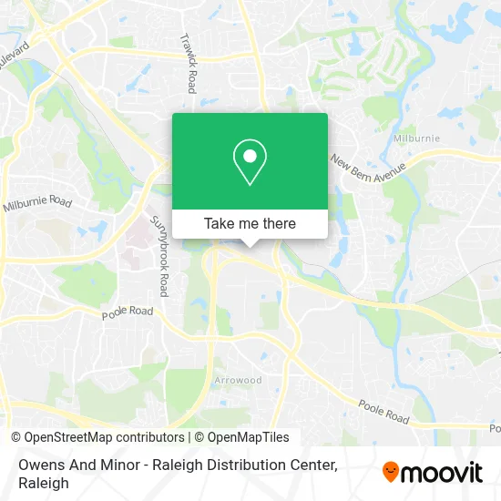 Owens And Minor - Raleigh Distribution Center map