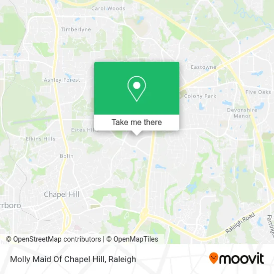 Molly Maid Of Chapel Hill map