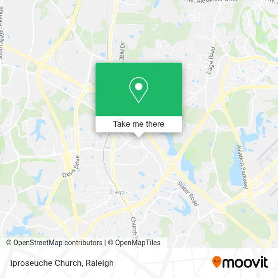 Iproseuche Church map