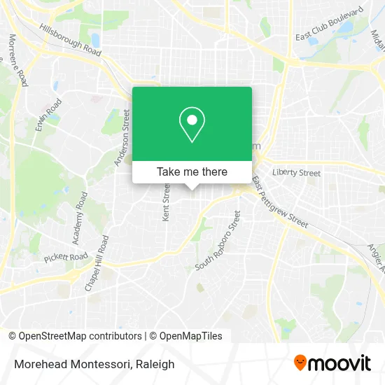 Morehead Montessori map