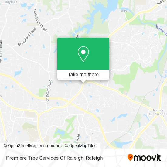 Premiere Tree Services Of Raleigh map