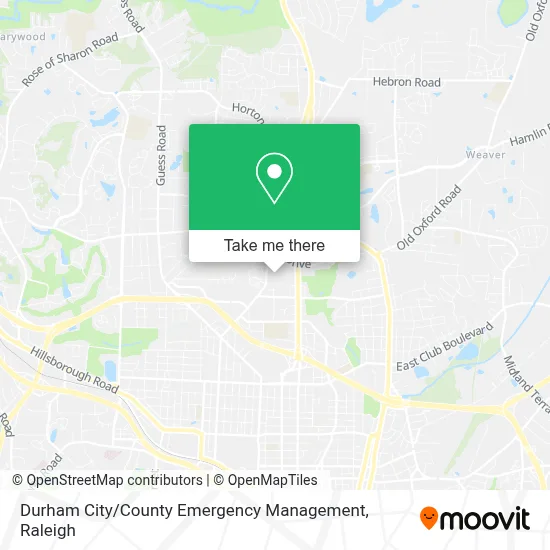 Durham City / County Emergency Management map