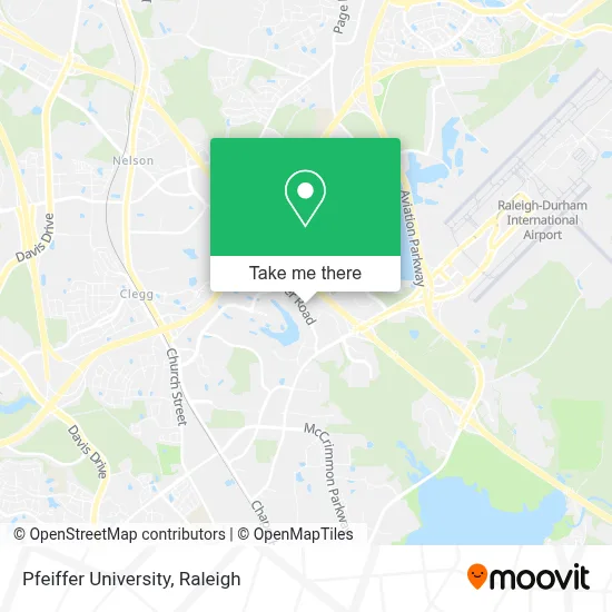 Pfeiffer University map