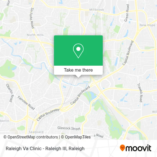 Raleigh Va Clinic - Raleigh III map