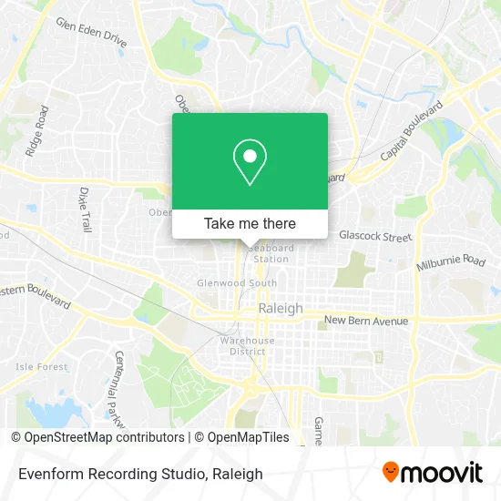 Evenform Recording Studio map