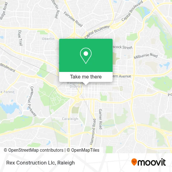 Rex Construction Llc map