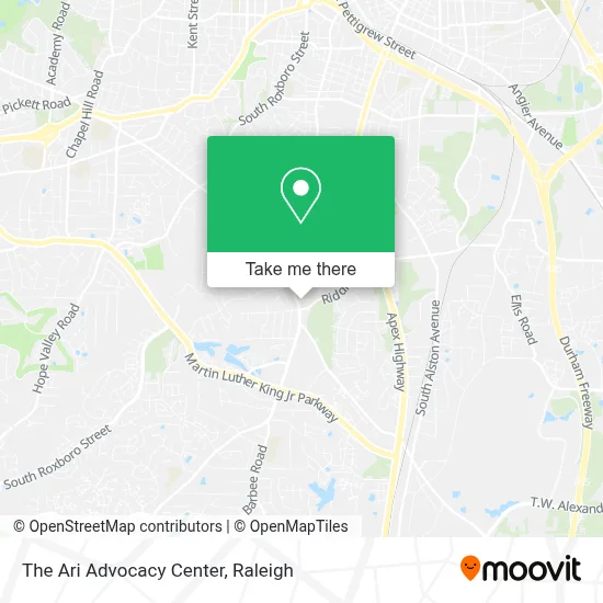 The Ari Advocacy Center map