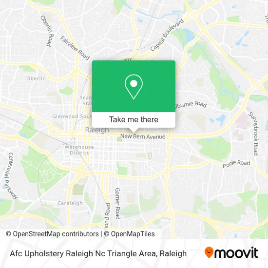 Afc Upholstery Raleigh Nc Triangle Area map