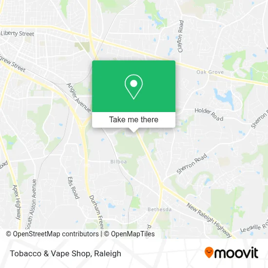 Tobacco & Vape Shop map