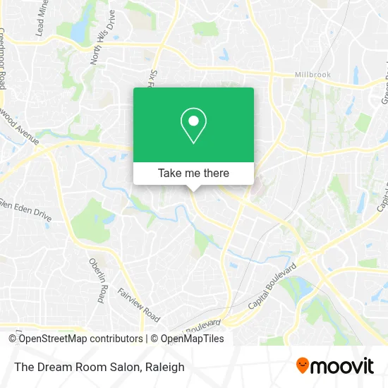 The Dream Room Salon map
