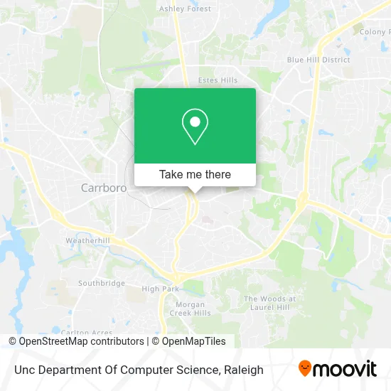 Unc Department Of Computer Science map