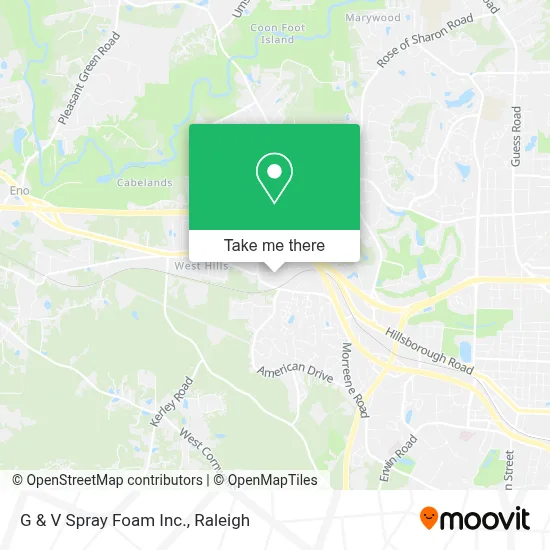 G & V Spray Foam Inc. map