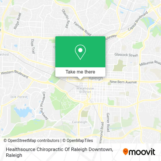 Healthsource Chiropractic Of Raleigh Downtown map