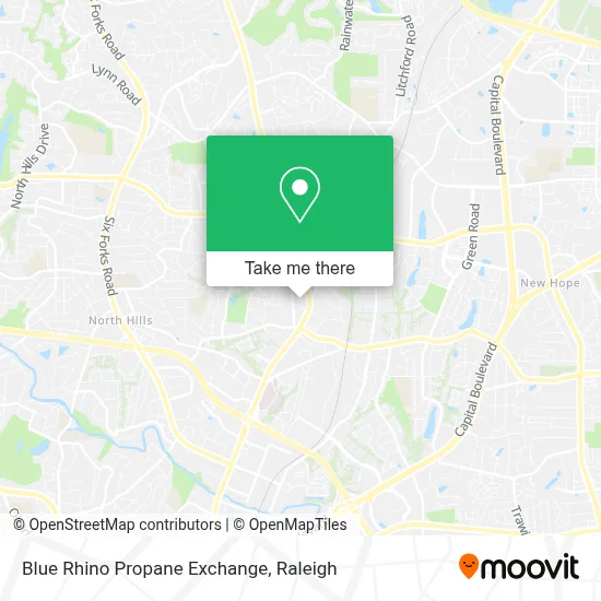 Blue Rhino Propane Exchange map