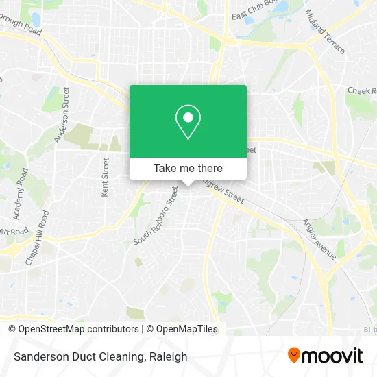 Sanderson Duct Cleaning map