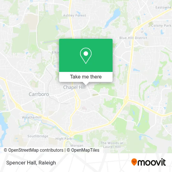 Spencer Hall map