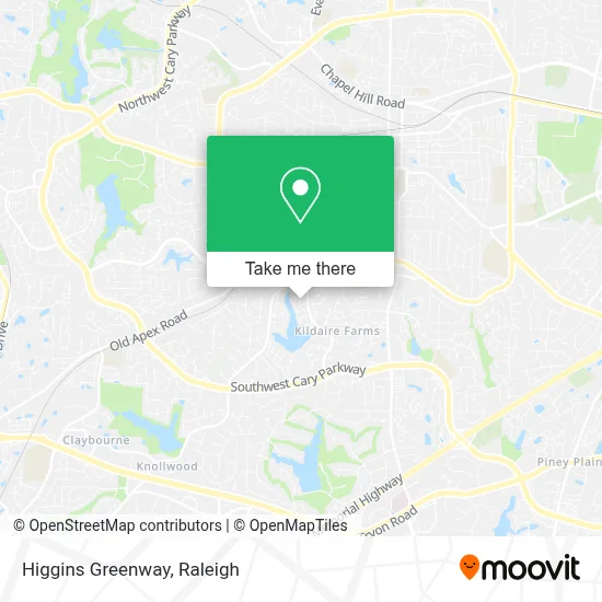 Higgins Greenway map