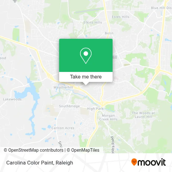 Carolina Color Paint map