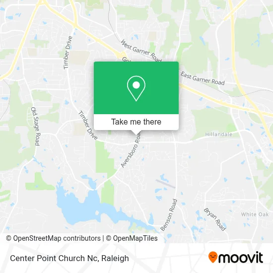 Center Point Church Nc map