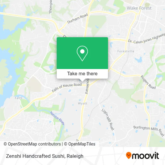 Zenshi Handcrafted Sushi map