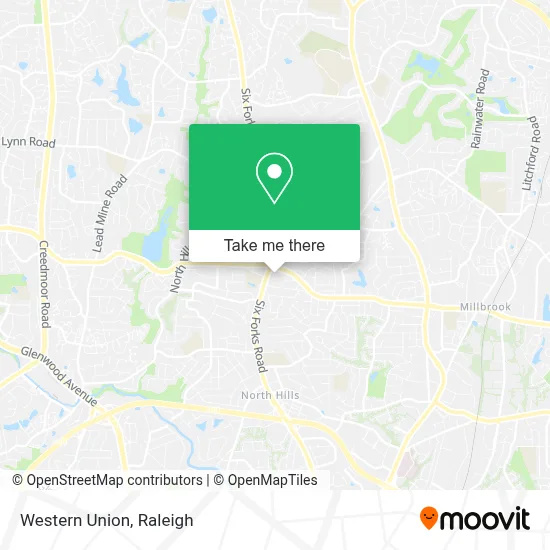 Western Union map
