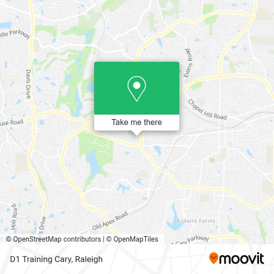 D1 Training Cary map