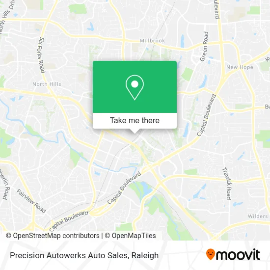 Precision Autowerks Auto Sales map