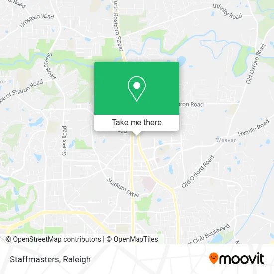 Staffmasters map