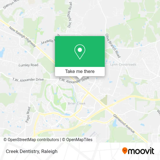 Creek Dentistry map